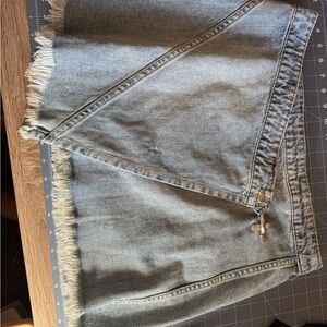 Blank NYC Light Blue Denim Skirt